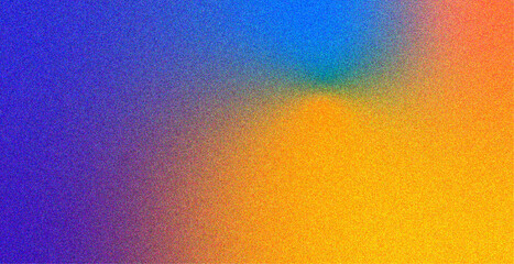 Vibrant Noise Gradient Background with Orange and Blue Abstract Texture.
