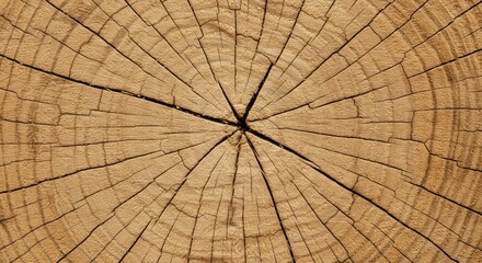 Tree Ring Texture Close Up of Wood Slice