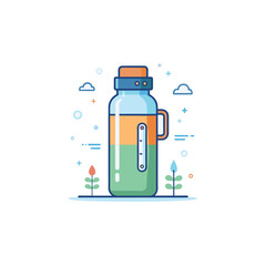 smart water bottle temperature display icon