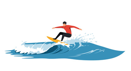 Skimboarding while performing a trick in ocean waters  