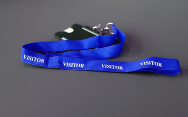 Access control: Badge for visitors to a company site or office