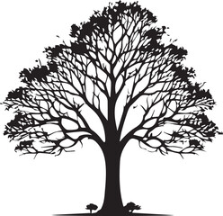  Tree silhouette Vector | Minimalist & Trendy Tree Silhouette Design | Unique & Stylish Tree Artwork for Vector design