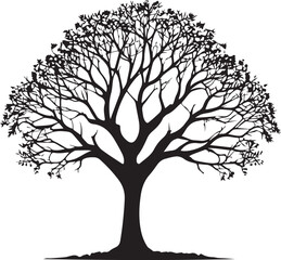Obraz premium Tree silhouette Vector | Minimalist & Trendy Tree Silhouette Design | Unique & Stylish Tree Artwork for Vector design