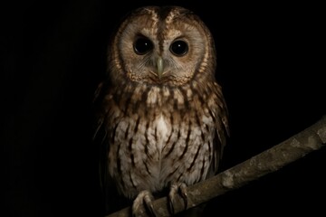 A Woodland Owl in Contemplation