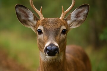 Fototapeta premium A Deer's Gaze in the Wild