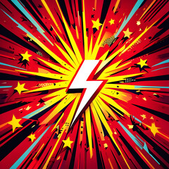 Abstract colorful background with vector arrows and starburst rays design