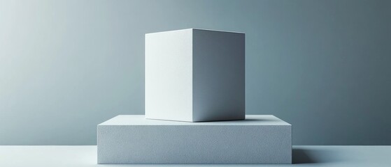 Simple geometric shapes on a muted backdrop