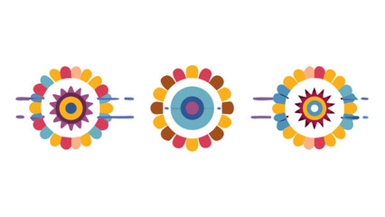 Colorful floral rakhi design for raksha bandhan celebration vector illustration and graphic elements