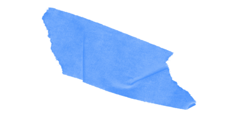 A light blue irregular polygon shape on a black background with pixelated edges in simple design