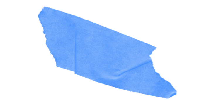 A light blue irregular polygon shape on a black background with pixelated edges in simple design