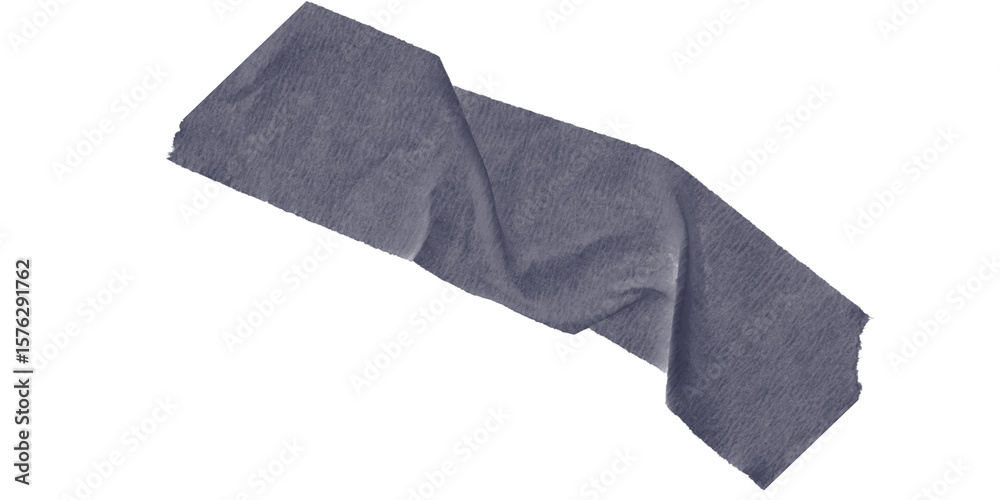 Fototapete a dark blue irregular polygon shape with jagged edges against a stark black background in isolation