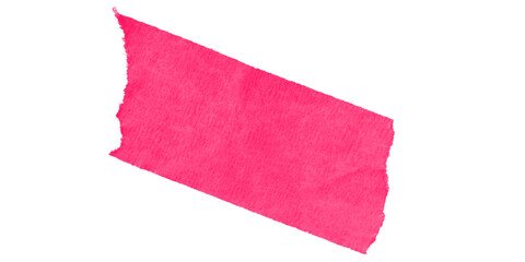 A simple abstract image featuring a bright pink quadrilateral shape on a black background plain...