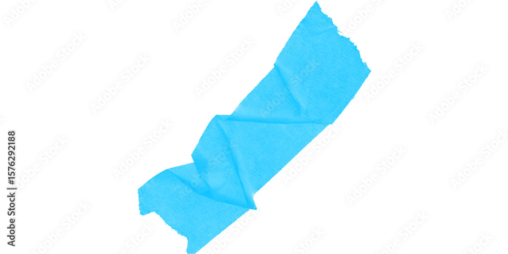 Leinwandbilder A cyan irregular shape with jagged edges on a black background in a simple digital rendering style