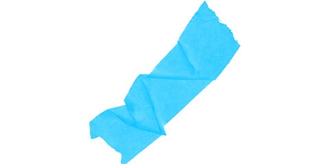 A cyan irregular shape with jagged edges on a black background in a simple digital rendering style