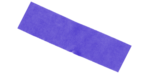 A blue rectangle shape is displayed diagonally against a stark black background creating contrast