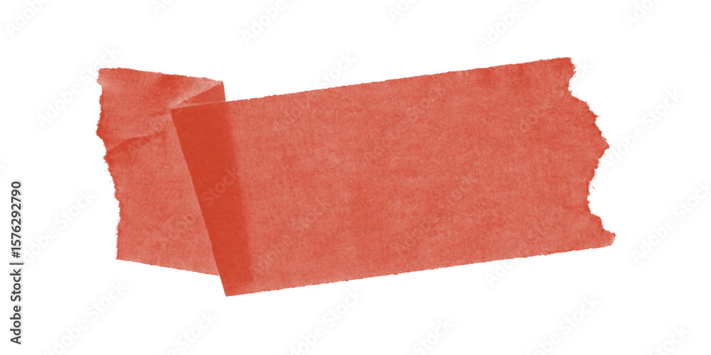 Poster A solid red rectangular shape with jagged edges isolated against a stark black background in simple design