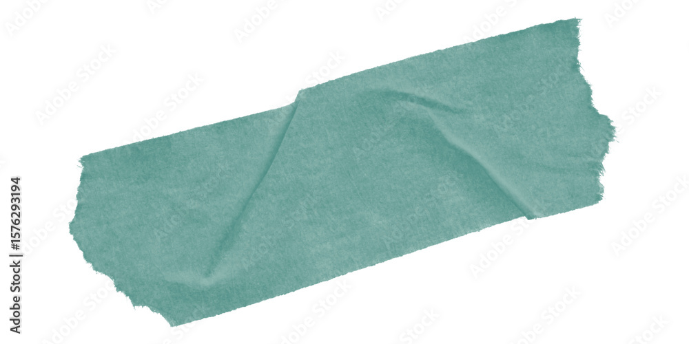 Fototapete a teal colored irregular shape set against a stark black background in digital rendering style