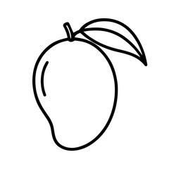 line icon mango on white background vector
Vector line icon on white background