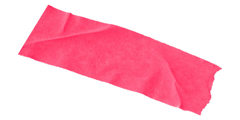 A bright pink rectangular shape diagonally oriented on a black background with pixelated edges