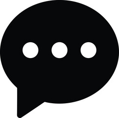 Fototapeta premium Speech Bubble Icon with Ellipsis