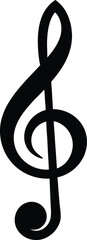 Fototapeta premium Treble Clef Icon