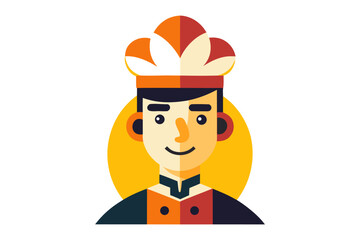 Culinary Artist: A professional chef, radiating warmth and culinary expertise, donned in the traditional toque and uniform, embodies skill and dedication.