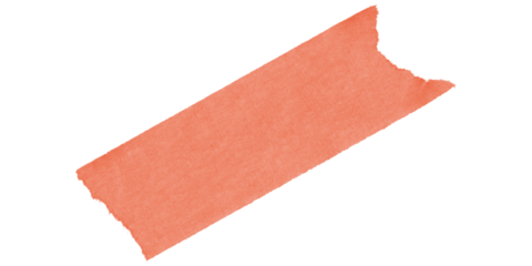 A simple graphic of an orange rectangular shape on a black background with a unique top right corner
