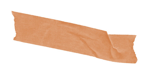 An abstract shape in a warm orange hue set against a stark black backdrop creating a bold visual...