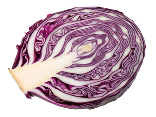 Obraz premium Cross-Section of Fresh Purple Cabbage