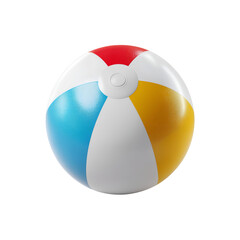 Isolated beach ball white background
