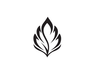 Organic Leaf Emblem for Eco-Friendly Brand Identity