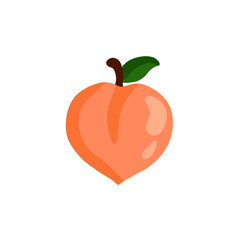 Peach emoji vector