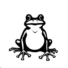 frog on white background