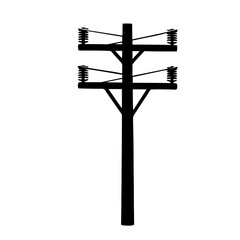 Vector illustration of lineman on the pole 