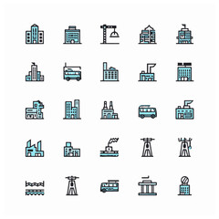 flat icons for web and mobile applications