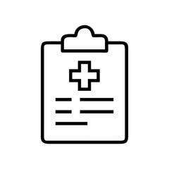 Obraz premium A medical clipboard with patient information, isolated on white background