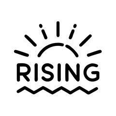 Obraz premium The sun is rising over the water in a new day