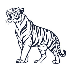Roaring Tiger Mascot Design