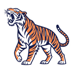 Roaring Tiger Mascot Design