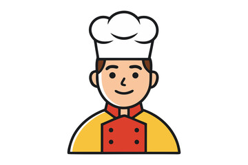 Culinary Artisan: A cheerful chef, proudly showcasing the culinary arts and culinary expertise, donning their iconic toque and chef's attire, with a joyful and inviting expression.