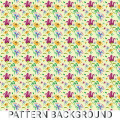 seamless pattern with colorful hearts