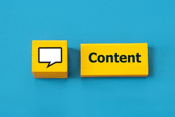 Social media and content marketing concept