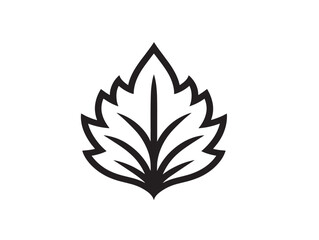 Fire Leaf Icon for Eco Flame Design Projects