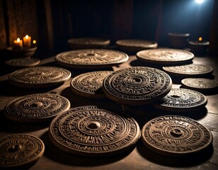Ancient circular carvings