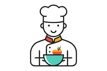 Chef with a Culinary Creation: A skilled chef, in a professional uniform, proudly presents a meticulously prepared dish, embodying the art of culinary excellence.