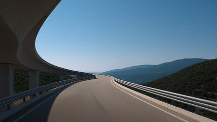 highway road in mountains