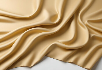 Beige Fabric Texture with Elegant Draping