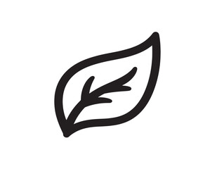 Fresh Green Energy Leaf Vector Icon Design