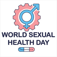 vector graphic of World Sexual Health Day ideal for World Sexual Health Day celebration.