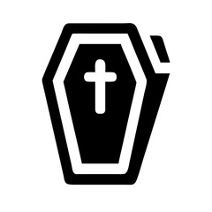 Obraz premium coffin halloween icon